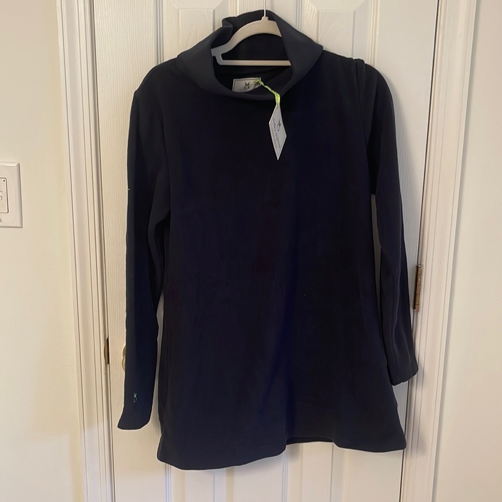 Dudley stephens navy cobble hill vello fleece size large (10-12) NWT